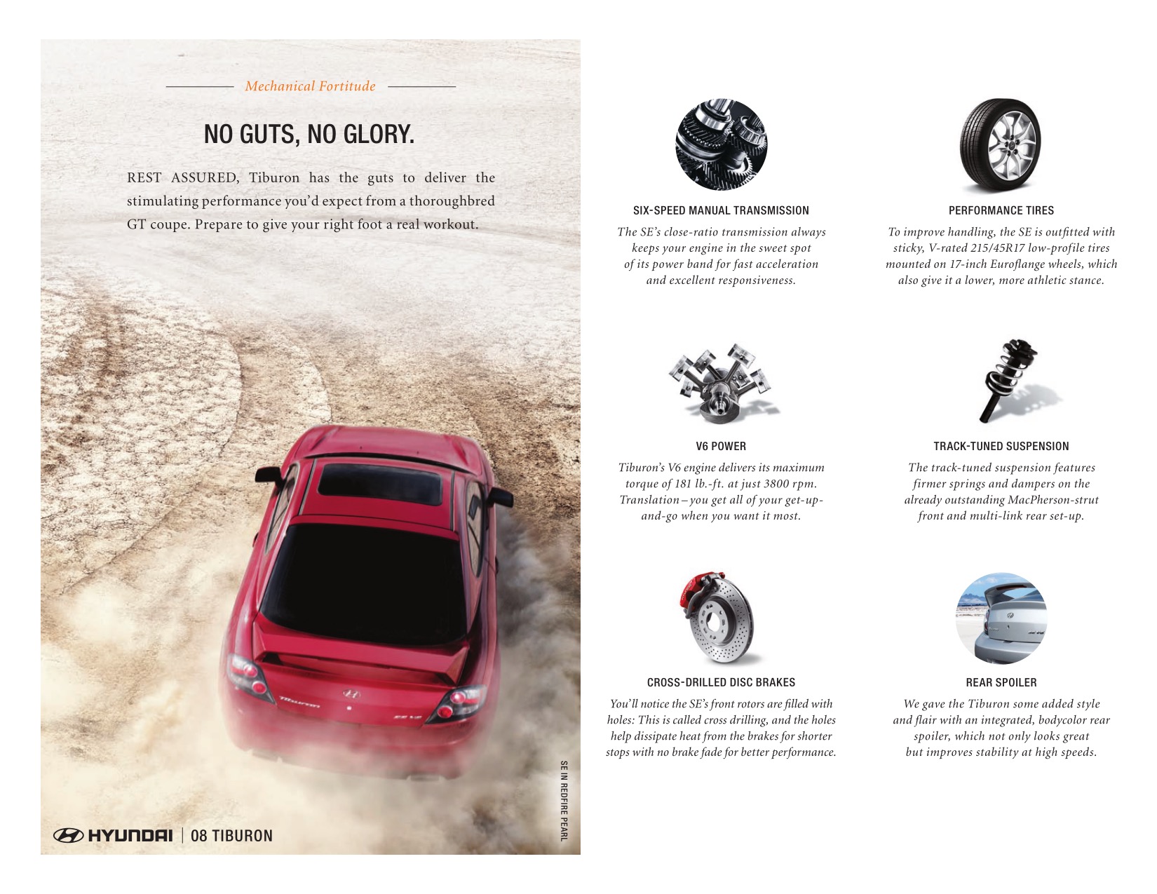 2008 Hyundai Tiburon Brochure Page 10